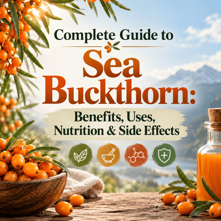 Complete Guide to Sea Buckthorn: Benefits, Uses, Nutrition & Side Effects